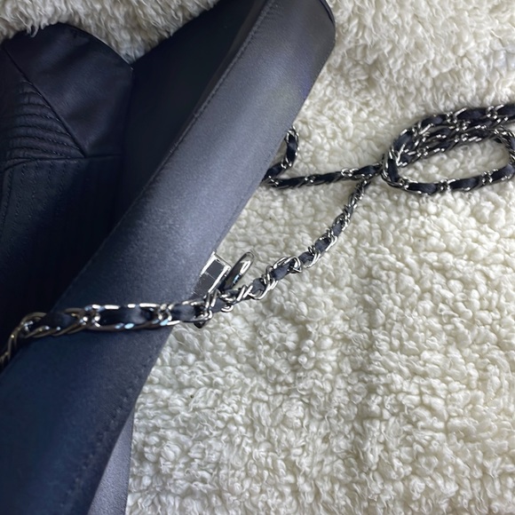 Katy Langley Solid Black Shoulder Evening Bag Woman’s Medium Fold Over 6H X 10W - Picture 12 of 16